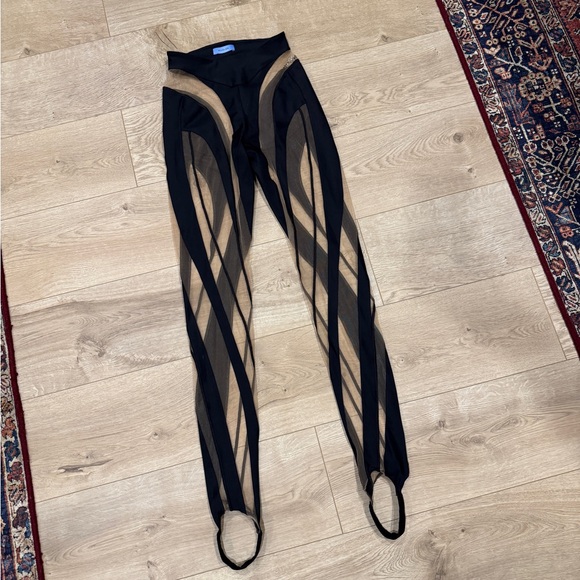 Mugler Pants - Mugler spiral leggings